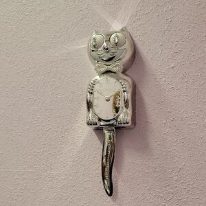 Jeweled Millennium Kit-Cat Klock Rarest Kit Cat clock Chrome